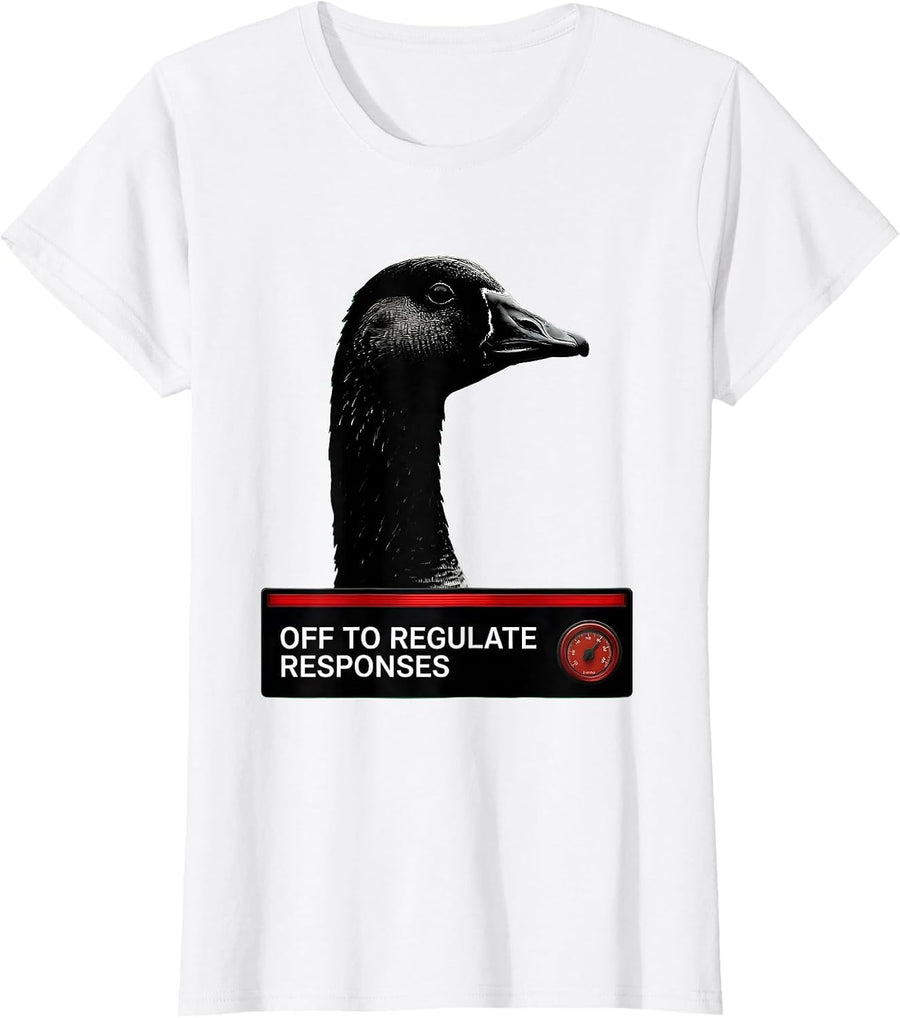 Women's Off To Regulate Responses Funny Mental Health Therapist T-Shirt - White