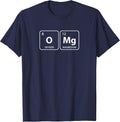 O MG Periodic Table of Elements Funny Periodic Table T-Shirt - Navy Blue