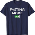 Fasting Mode ON T-Shirt I Funny Ramadan Quote Muslim Shirt T-Shirt - Navy Blue