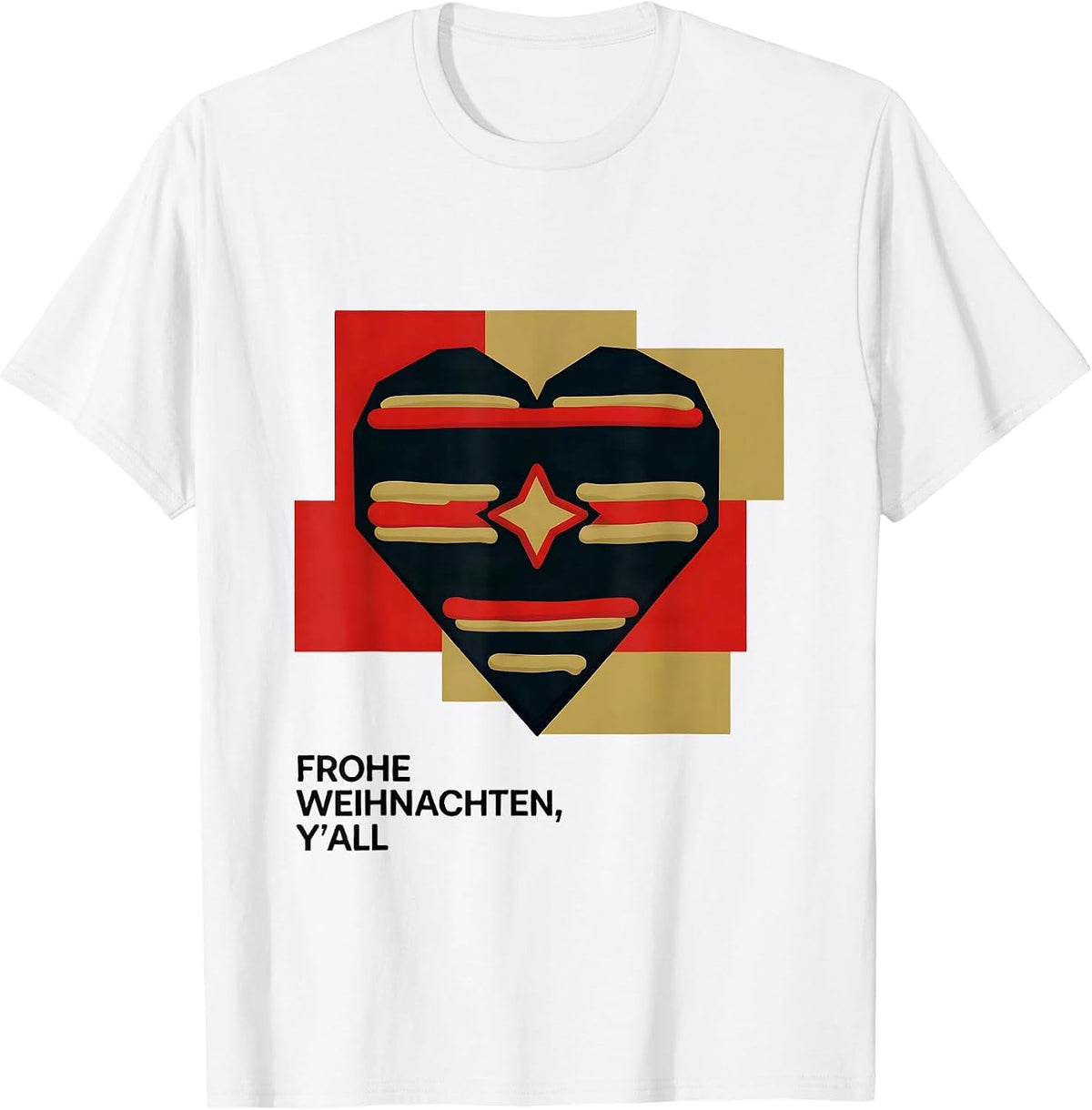 Frohe Weihnachten, Y'all German Heritage Humor Holiday Pride T-Shirt - White