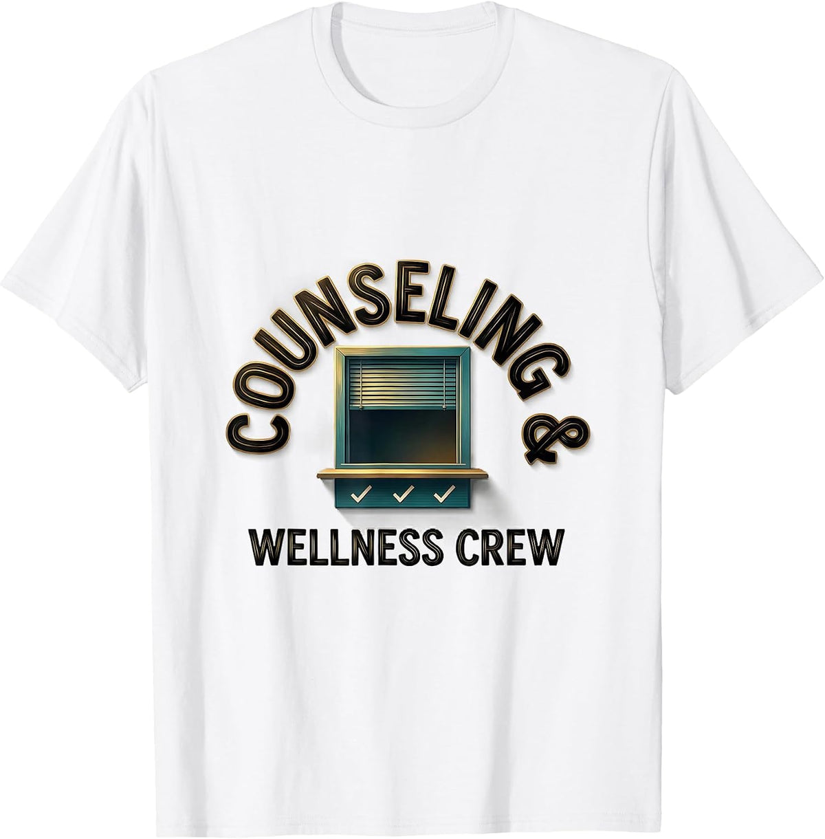 Men's Counseling Wellness Crew Sign Painter School Counselor T-Shirt - White