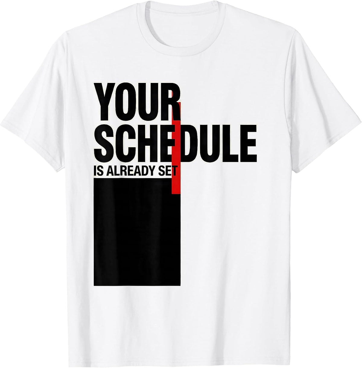 Men's Your Schedule Is Already Set Groovy Vintage School Counselor T-Shirt - White