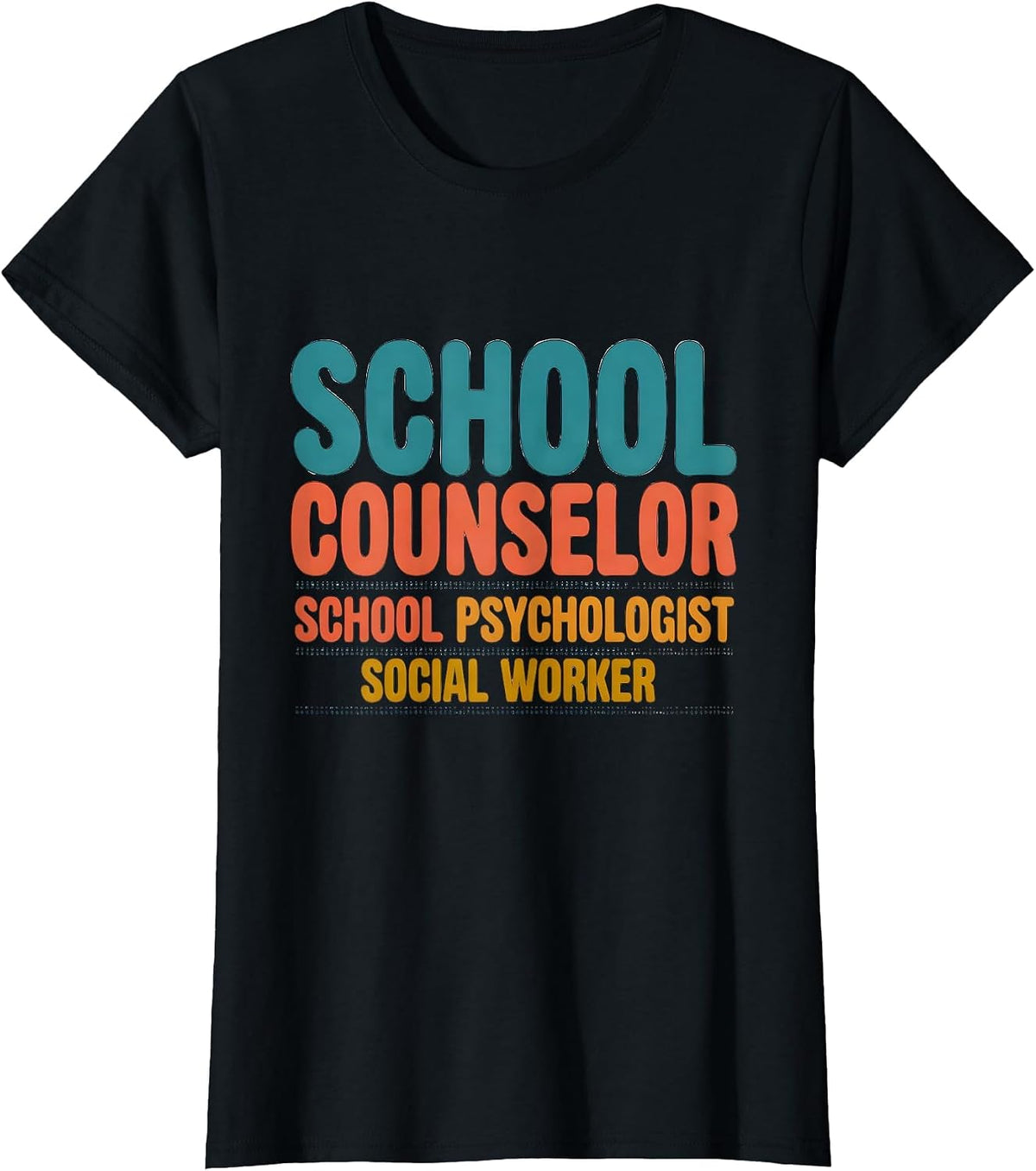 School Counselor · School Psychologist · Social Worker T-Shirt - Black