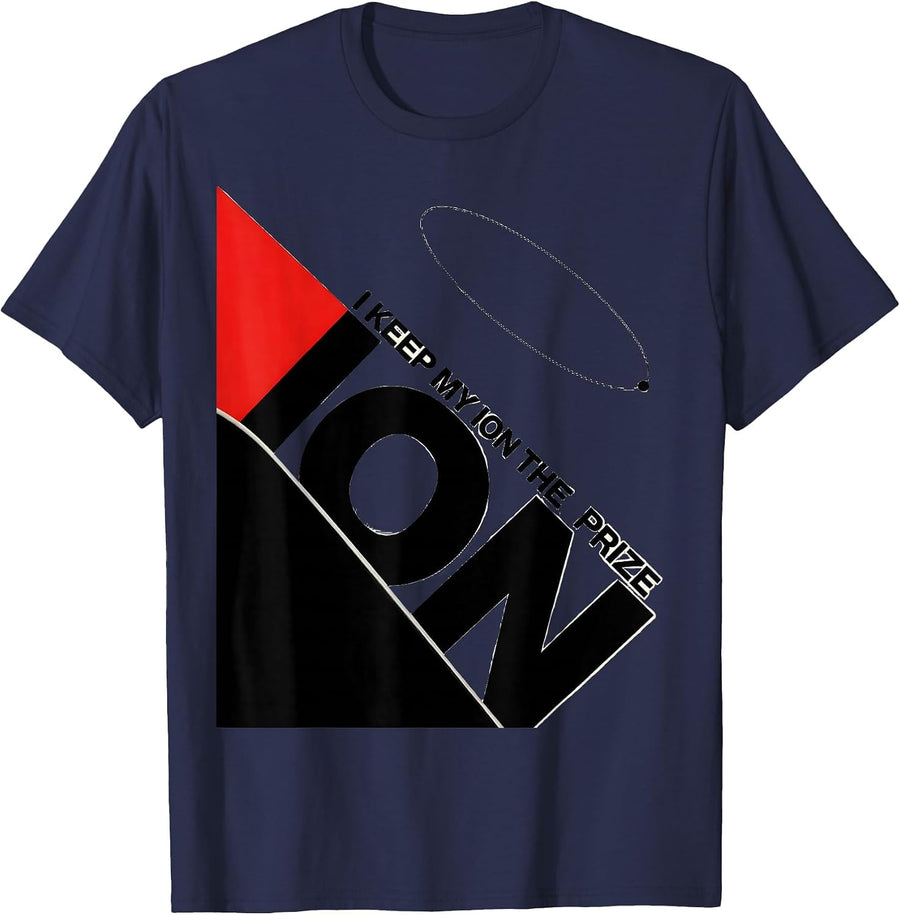 I Keep My Ion The Prize Funny Science Teacher Chemistry Nerd T-Shirt - Navy Blue
