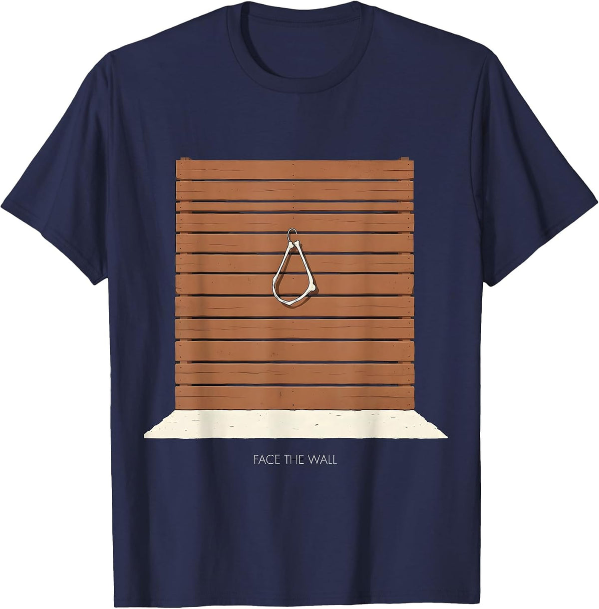 Men's Face The Wall Western Rodeo Heritage Cowgirl Horse Lover T-Shirt - Navy Blue