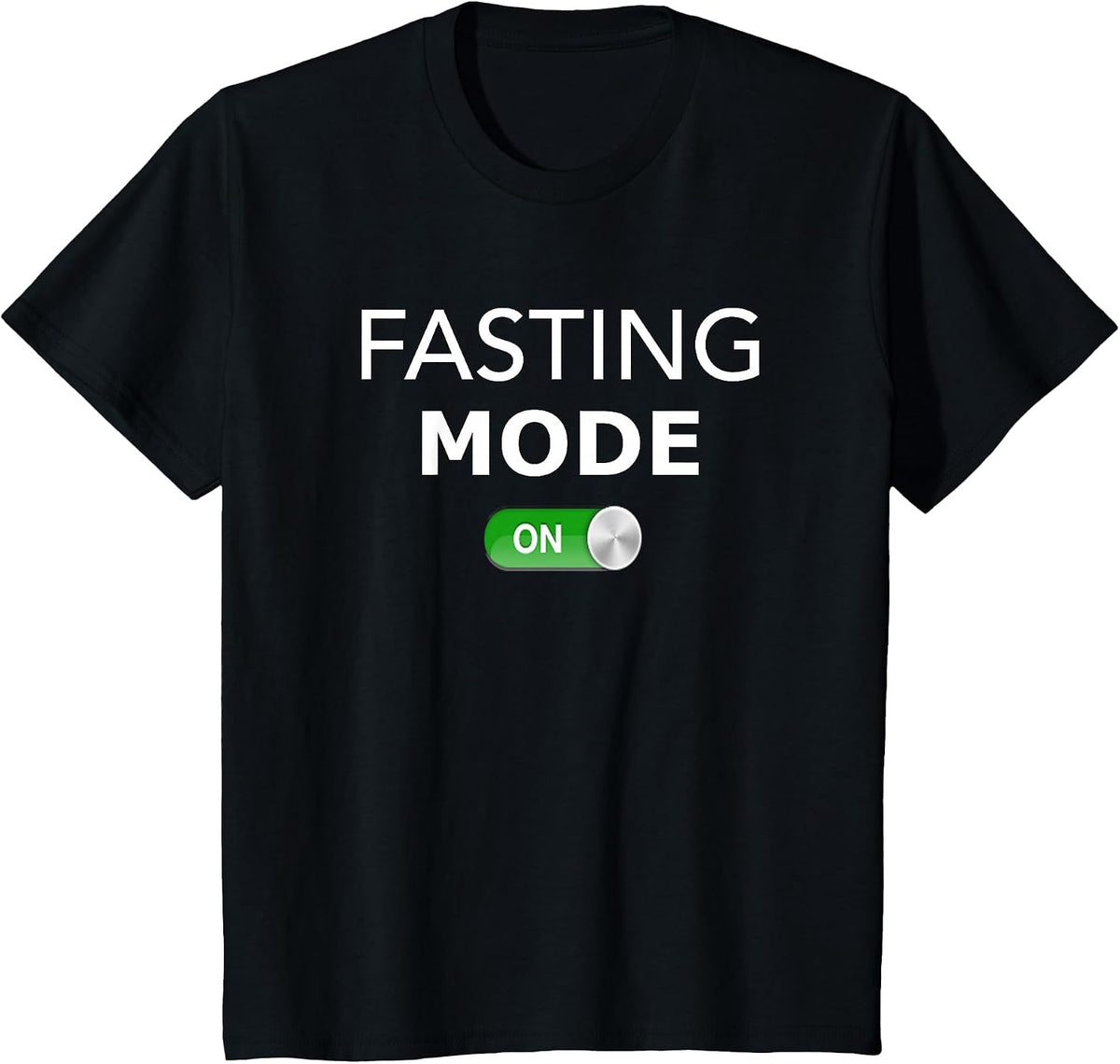 Fasting Mode ON T-Shirt I Funny Ramadan Quote Muslim Shirt T-Shirt - Black