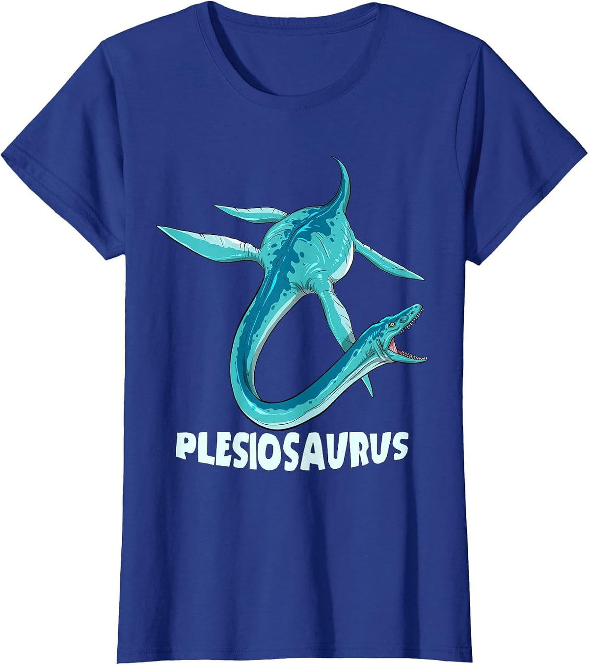 Plesiosaurus Plesiosaur Prehistoric Design T-Shirt - Royal Blue