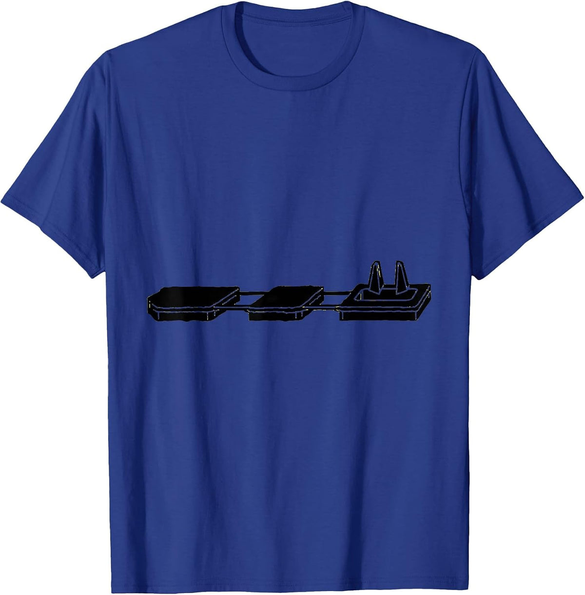 Pulse Trace Auto Mechanic Car Guy Humor T-Shirt - Royal Blue