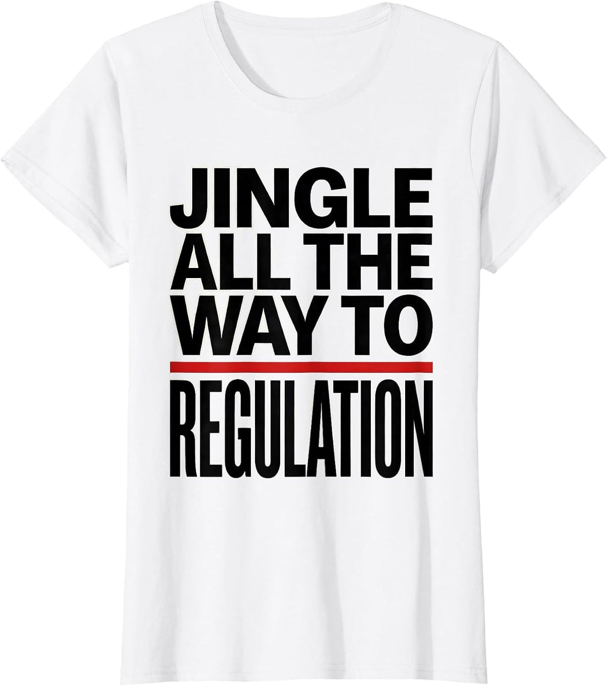 Women's Jingle All The Way To Regulation Funny School Counselor T-Shirt - White