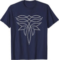 Boot Stitch Western Graphic Rodeo for Cowgirl Boho Country T-Shirt - Navy Blue