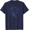 Key West Turtle Florida Keys Scuba Fishing Diving Tee T-Shirt - Navy Blue