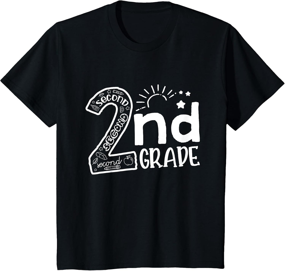 Hello On to 2nd Grade Teachers Boys and Team Secound Grade T-Shirt - Black