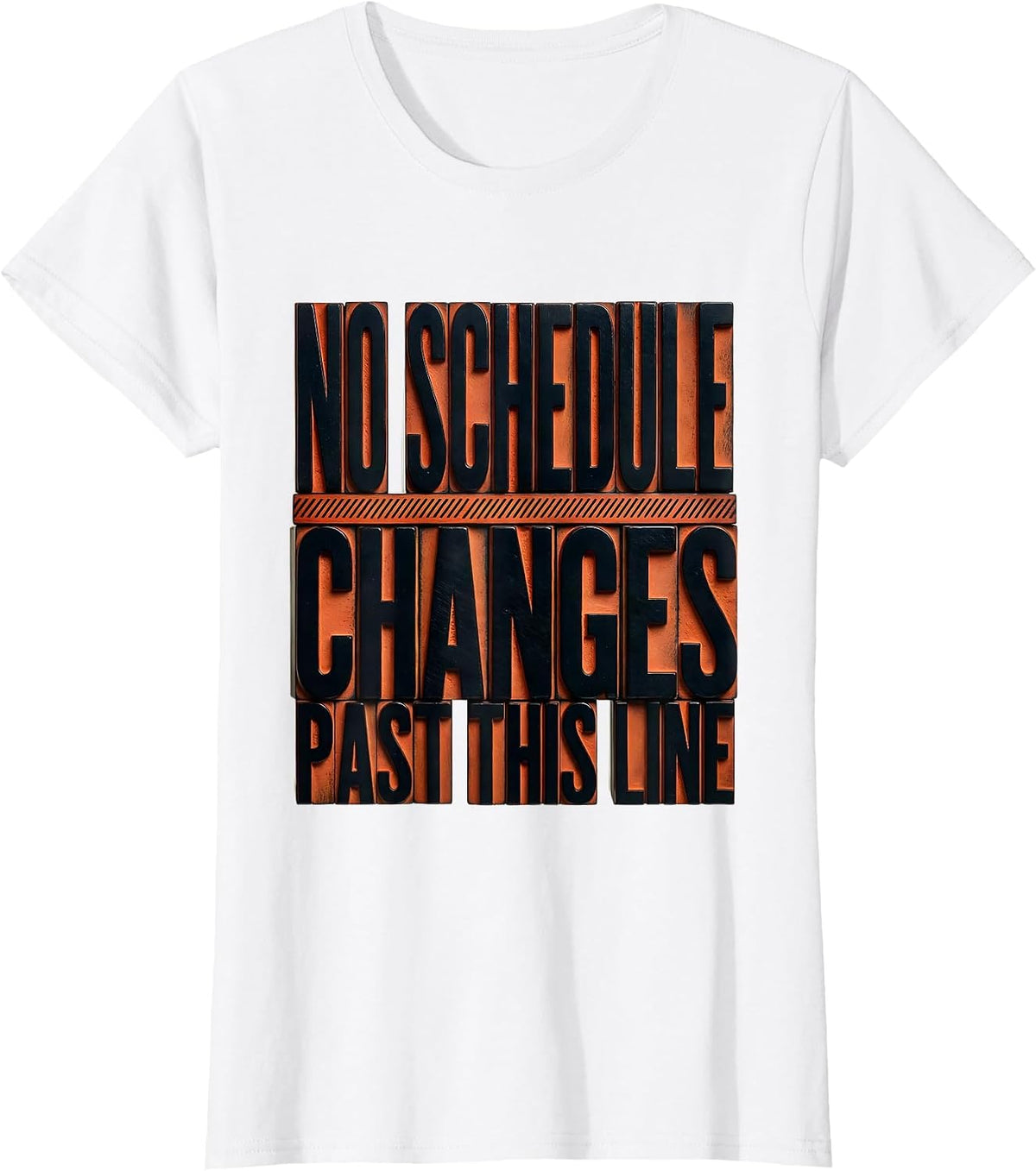 No Schedule Changes Past This Line Groovy School Counselor T-Shirt - White