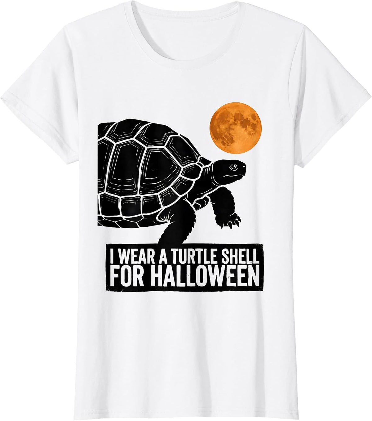 I Wear A Turtle Shell For Halloween Funny Costume T-Shirt - White