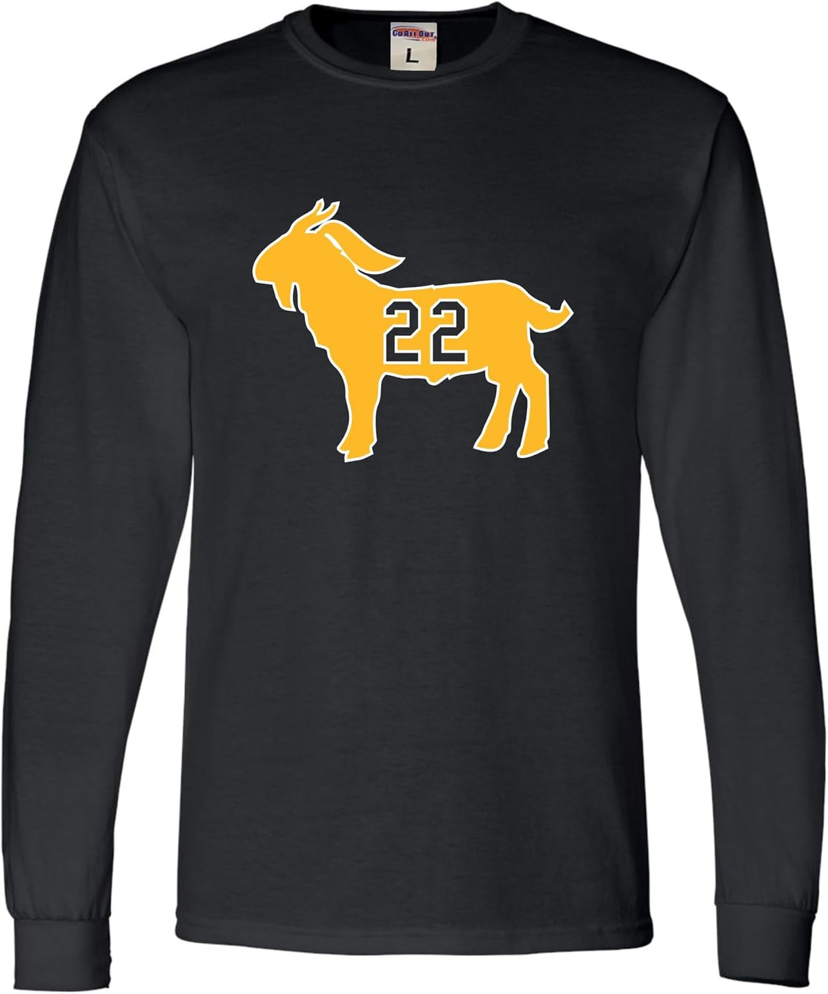 Go All Out Clark Goat 22 Mens Long Sleeve T-Shirt - Mens Black