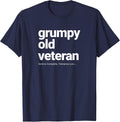 Funny Grumpy Old Veteran for Military Vets Service Complete T-Shirt - Navy Blue