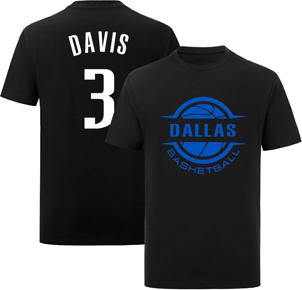Mens/Women/Kids Basketball T-Shirt No Brand/Logos 100% Cotton - Black-3#