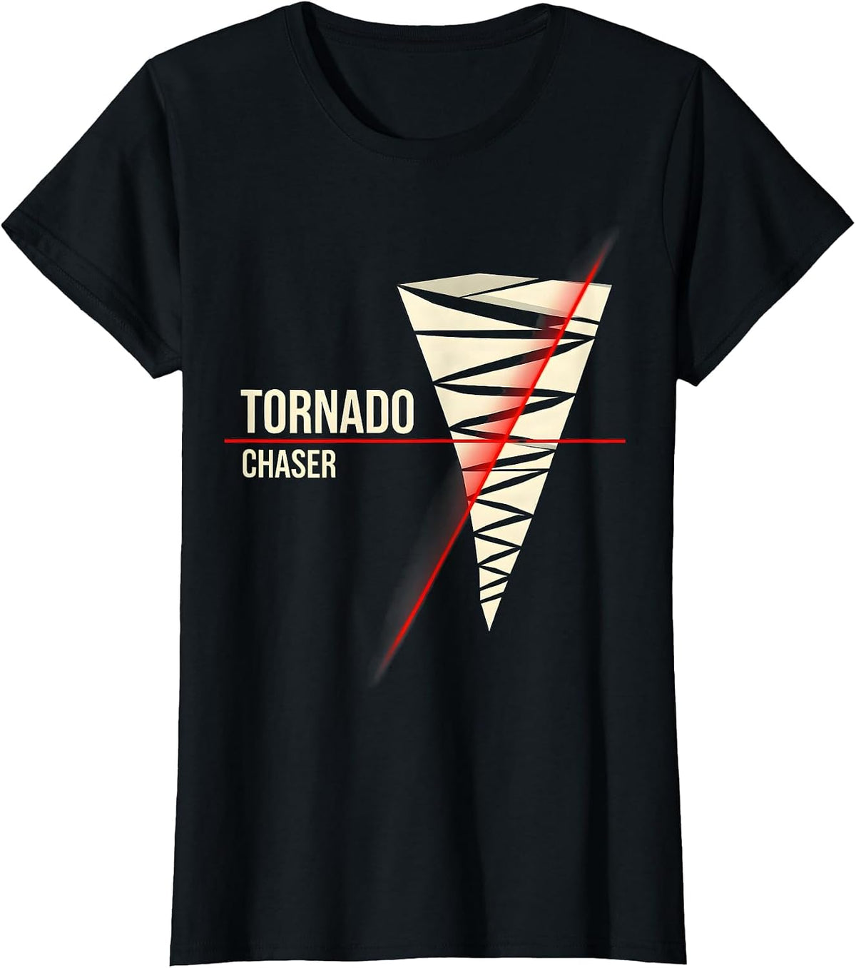 Women's Tornado Chaser Swiss International Meteorology Enthusiast T-Shirt - Black