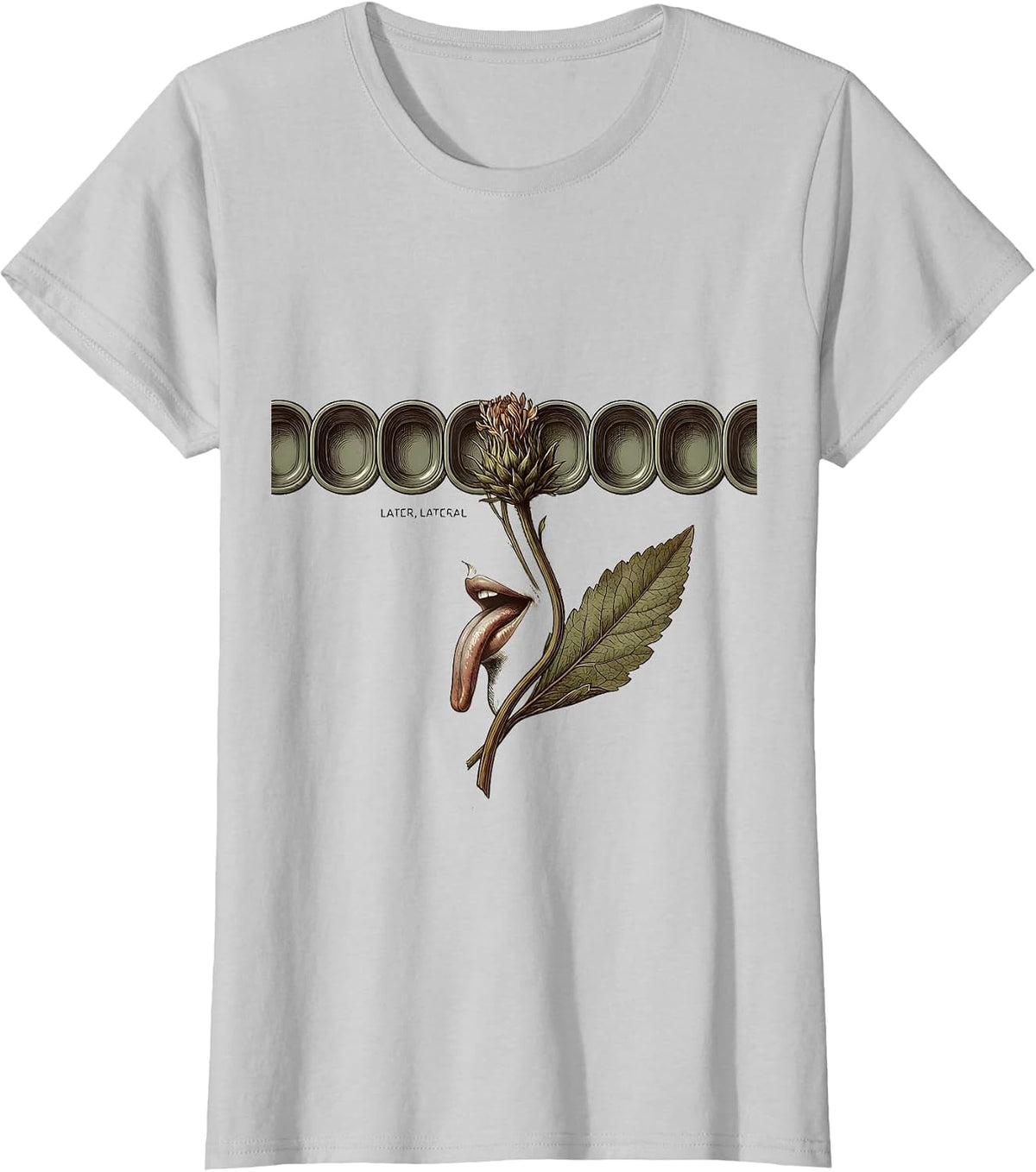 Later, Lateral Botanical Speech-Language Pathologist SLP T-Shirt - Silver Grey