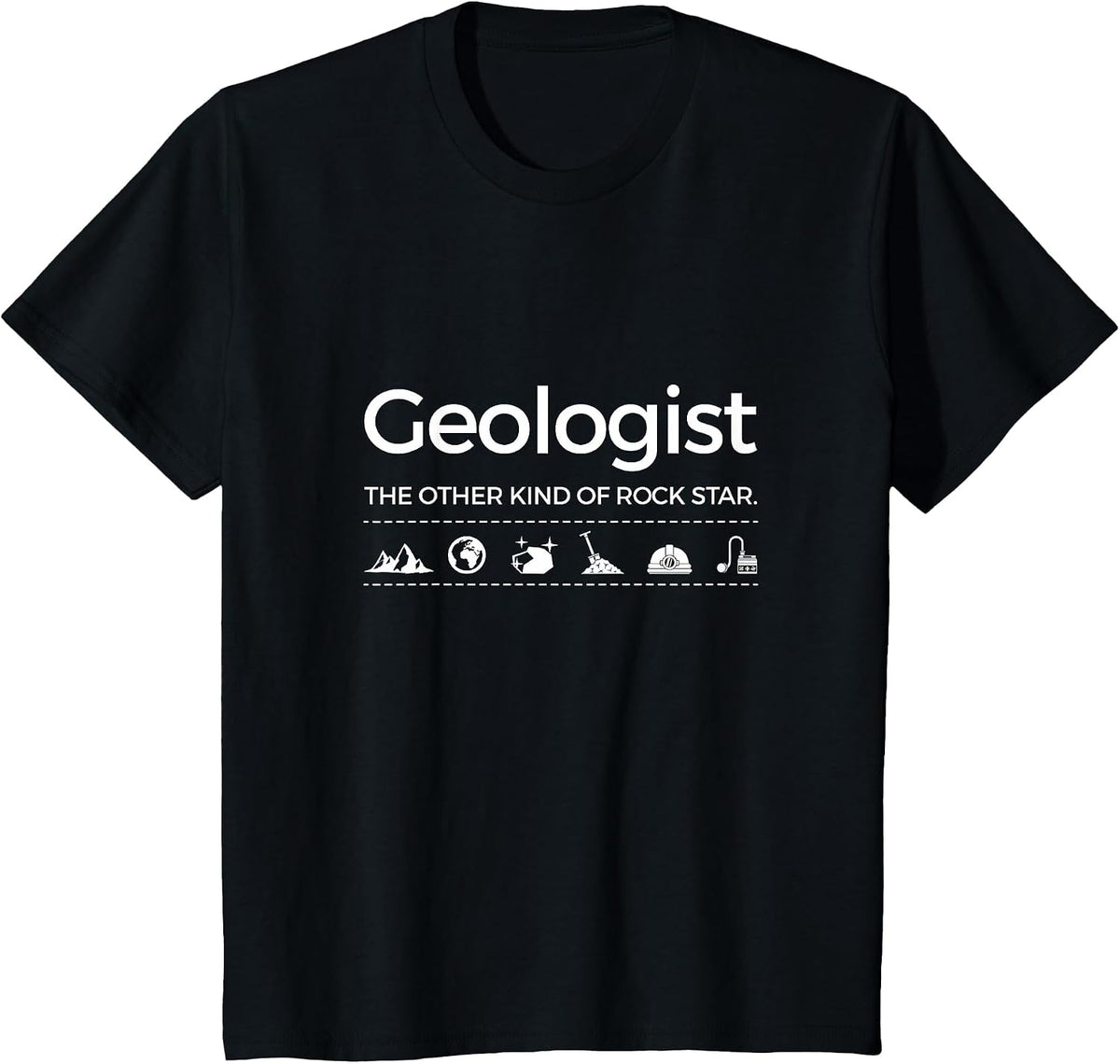 Funny Geologist Rock Hound Teacher Professor Shirt T-Shirt - Black
