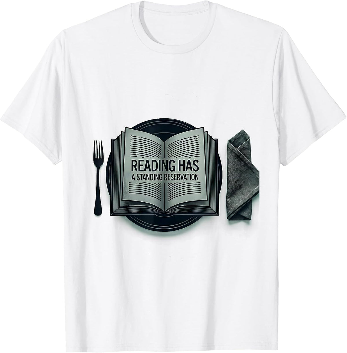 Men's Reading Has A Standing Reservation Funny Bookworm Reader T-Shirt - White