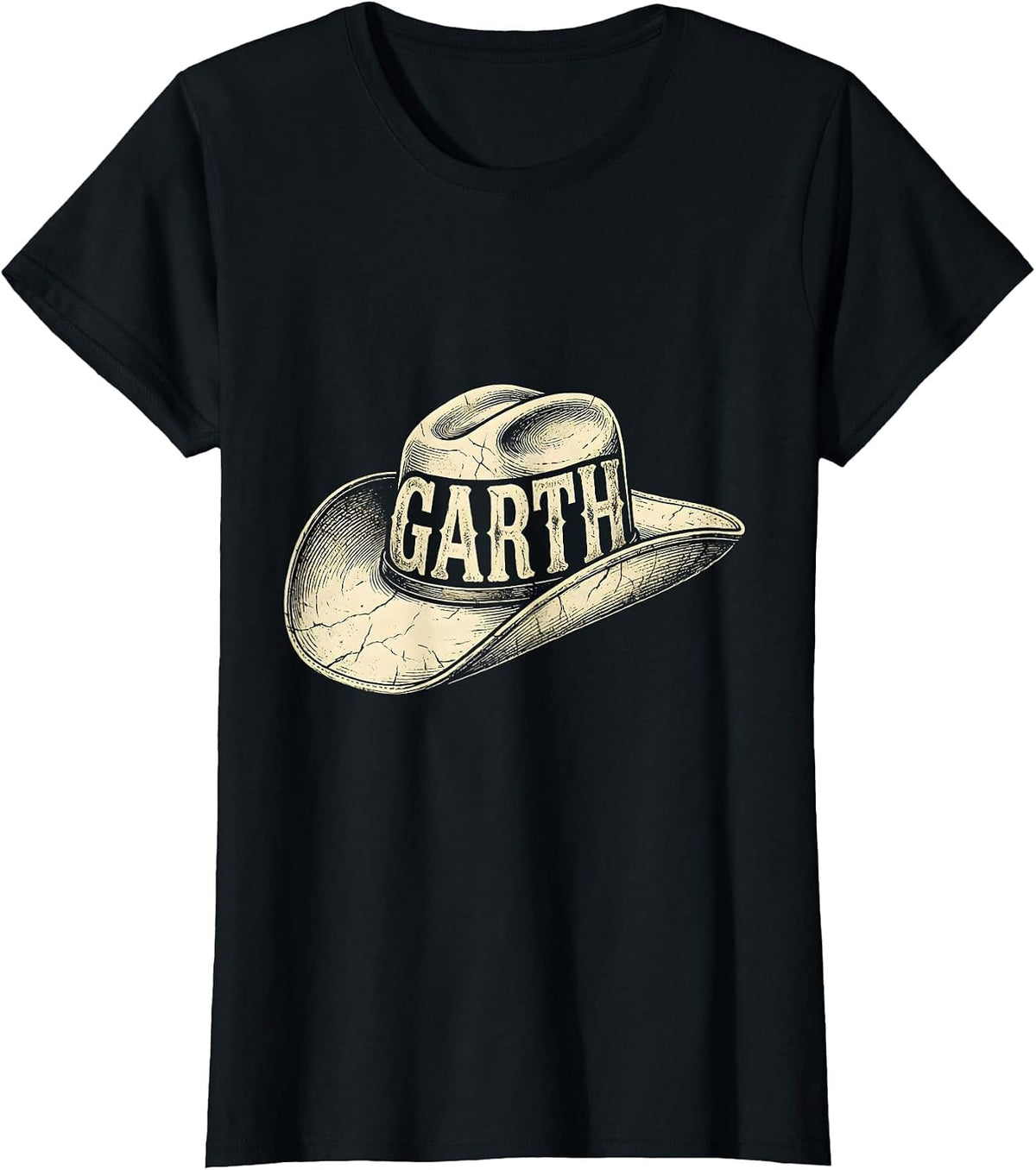 GARTH Vintage Western Name Flag Gift T-Shirt - Black