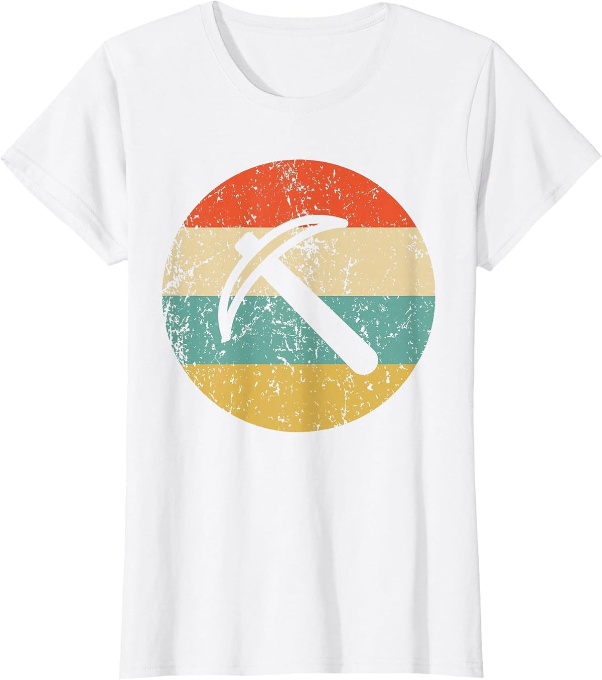 Geologist Miner Shirt - Vintage Retro Pick Axe T-Shirt T-Shirt - White