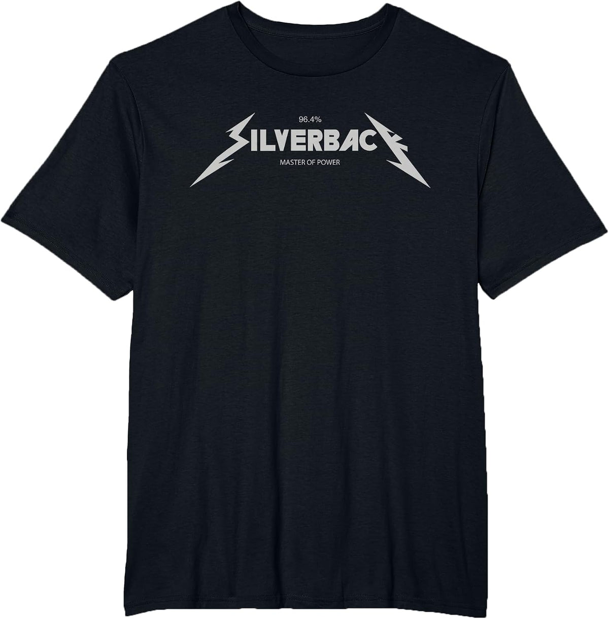 96.4% Silverback Gorilla Fitness Apparel Bodybuilding Gym T T-Shirt - Black