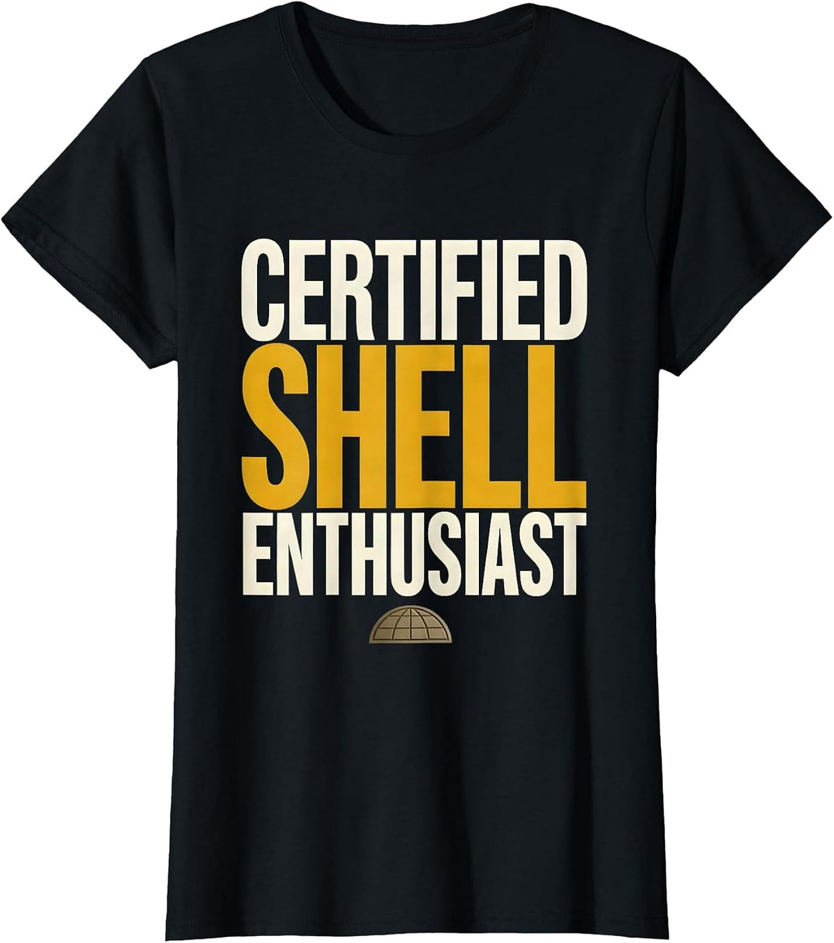 Women's Certified Shell Enthusiast Funny Turtle Lover Humor Gift T-Shirt - Black