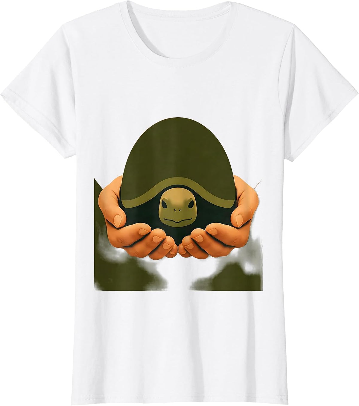 Be Kind Turtle Road Crossing Graphic T-Shirt - White