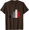 Men's Is One Lick Allowed Funny Periodic Table Chemistry Teacher T-Shirt - Brown