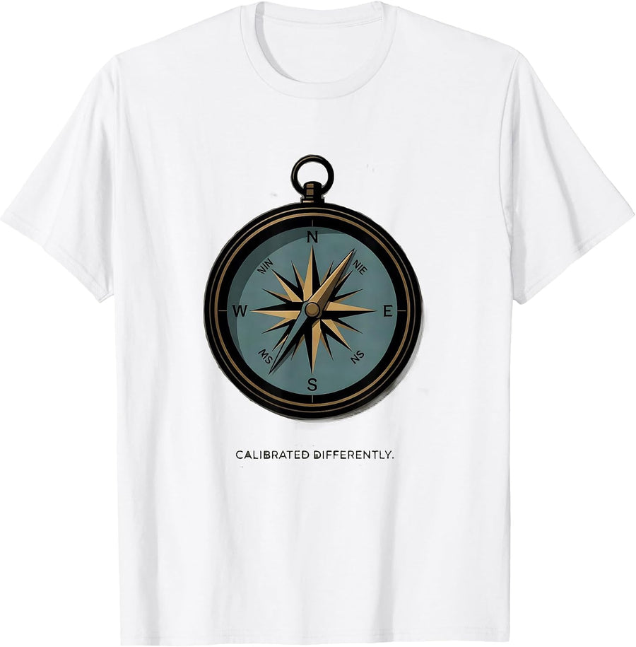 Men's Calibrated Differently Neurodivergent Autism ADHD Awareness T-Shirt - White
