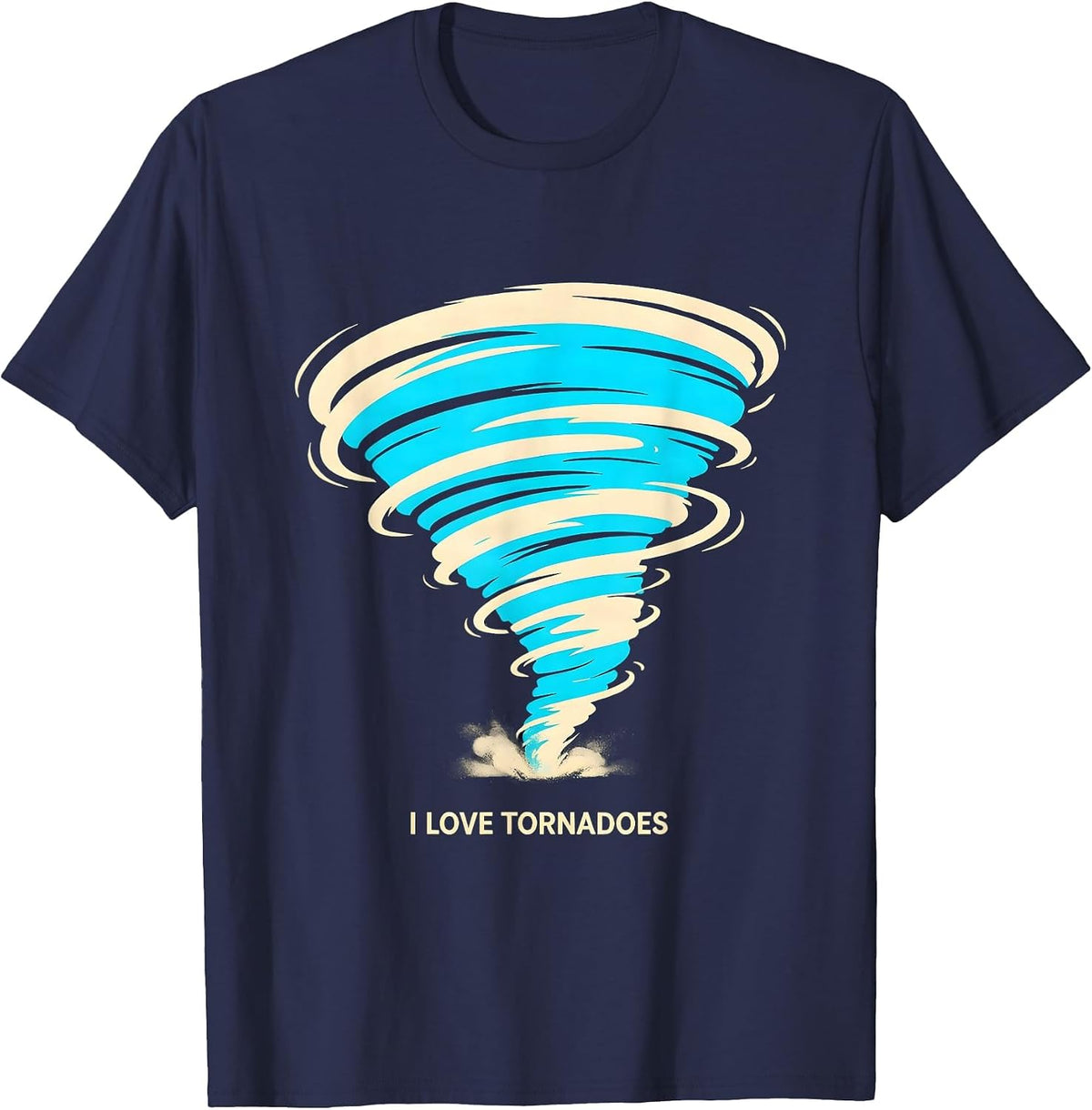 Men's I Love Tornadoes Funny Meteorology Enthusiast Toddler T-Shirt - Navy Blue