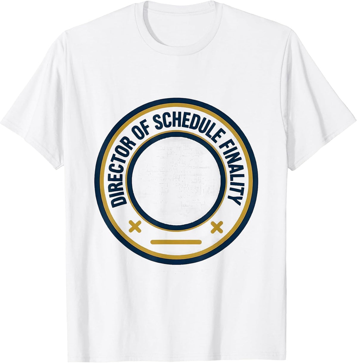 Men's Director Of Schedule Finality Groovy School Counselor Humor T-Shirt - White
