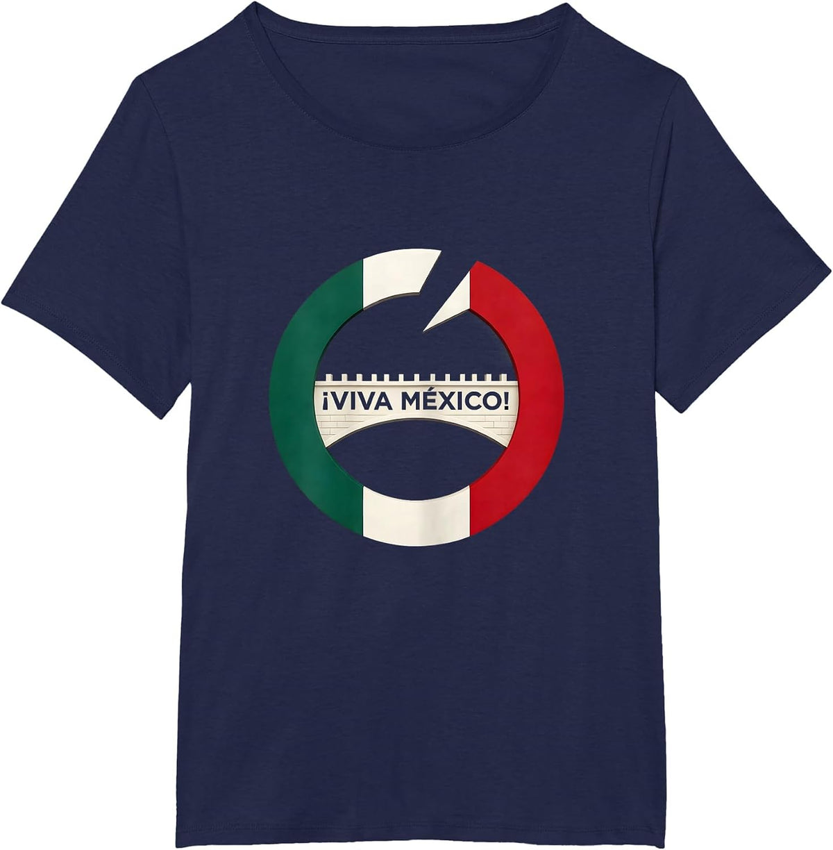 Women's ¡Viva México! Patriotic Mexican Heritage Pride Kids T-Shirt - Navy Blue