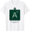 Men's Season's Greetings Elementally Funny Chemistry Nerd Humor T-Shirt - White
