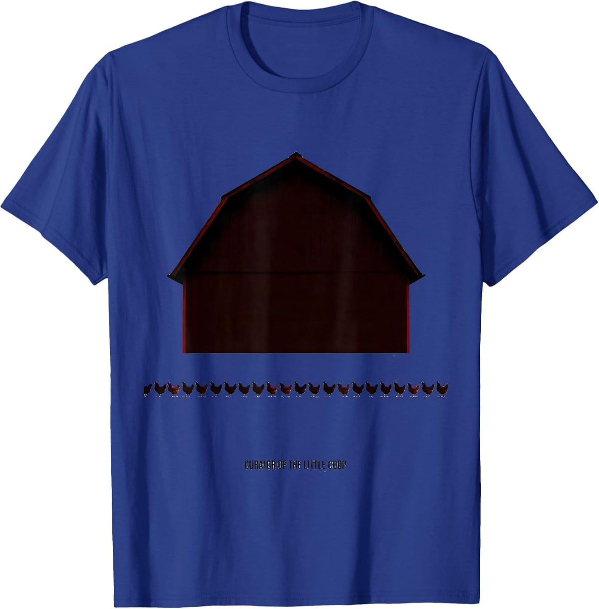 Curator Of The Little Coop Cute Teacher Chicken Preschool T-Shirt - Royal Blue
