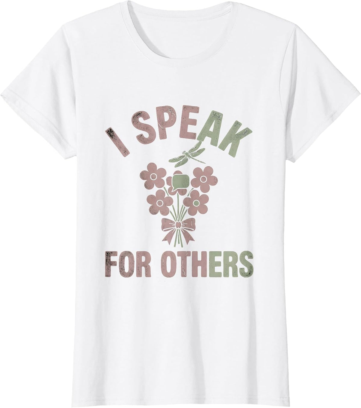 I Speak For Others Speech Therapy Design T-Shirt - White