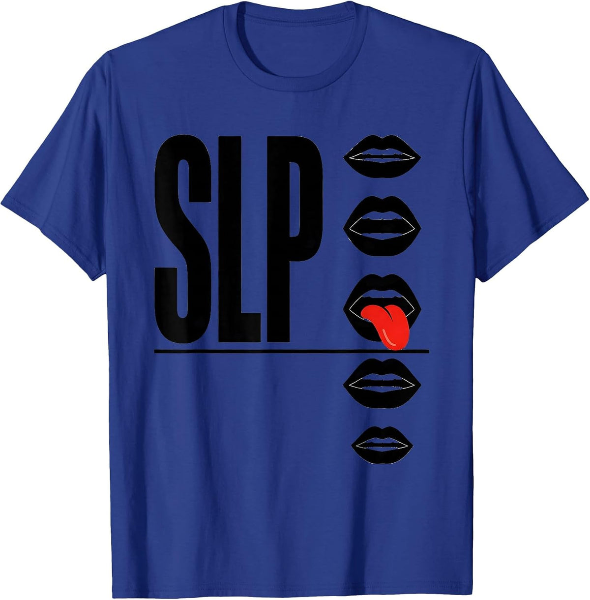 Men's SLP Retro Cute Speech Language Pathologist Professional T-Shirt - Royal Blue