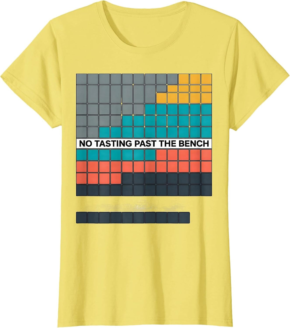 No Tasting Past The Bench Funny Periodic Table Chemistry T-Shirt - Lemon Yellow