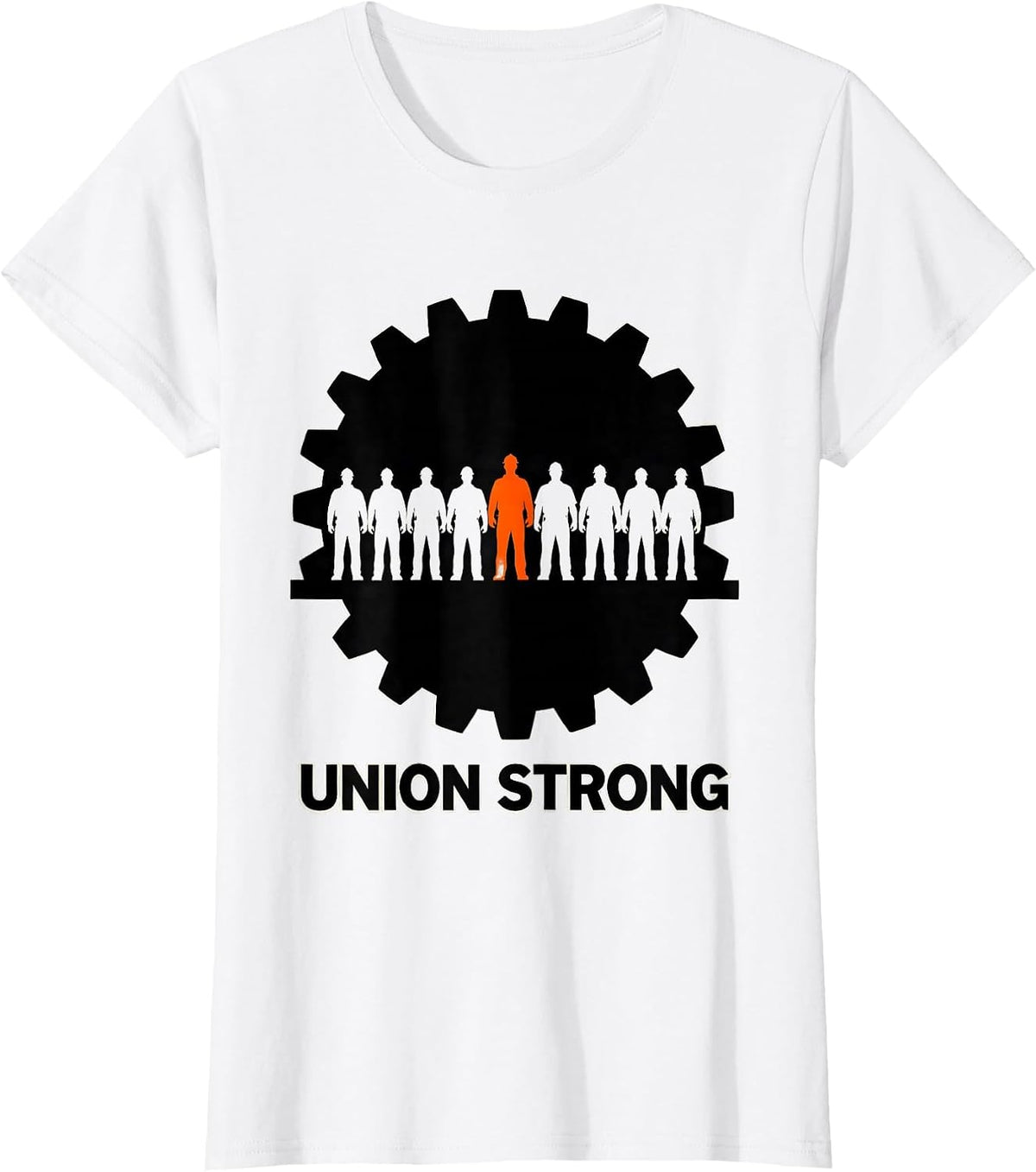 Union Strong Skilled Trades Worker Labor Movement Solidarity T-Shirt - White