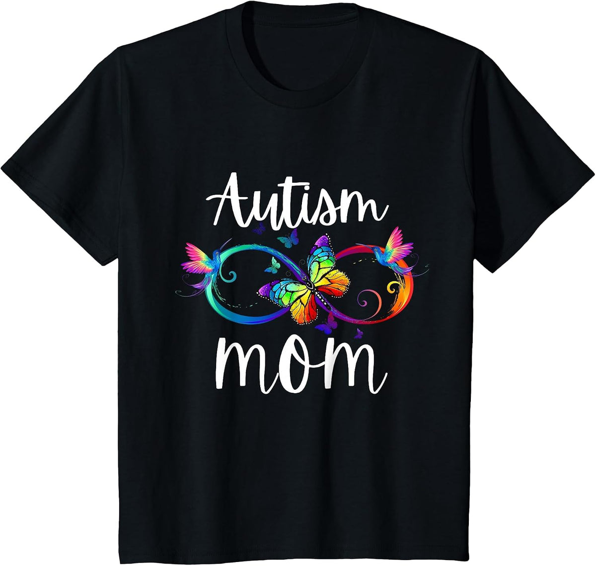 Autism Mom Neurodiversity ADHD ASD Autism Awareness T-Shirt - Black