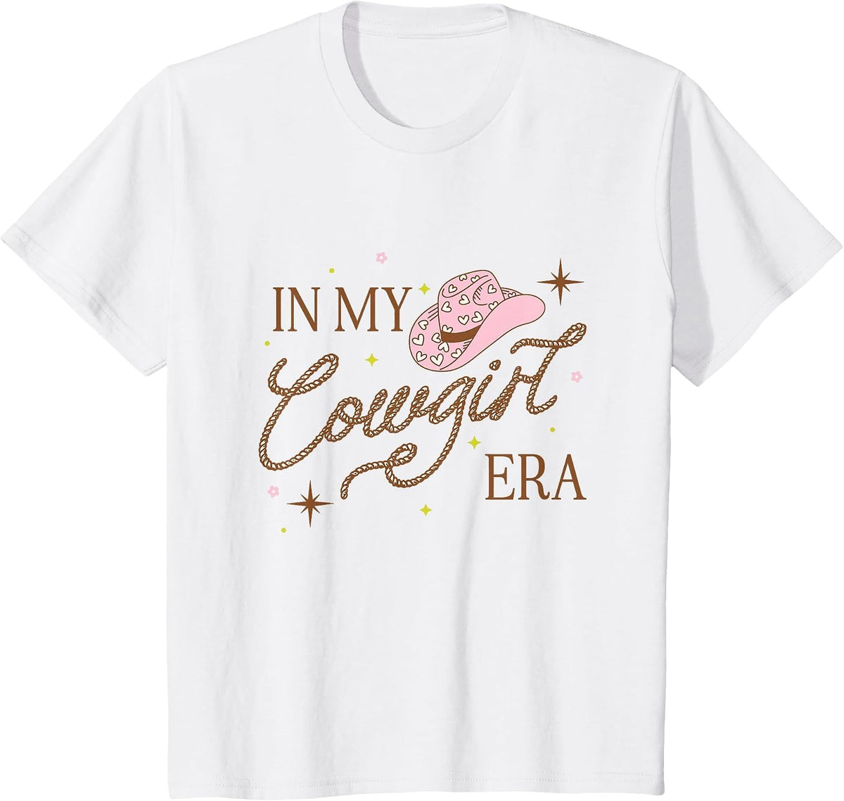 in My Cowgirl Era Southern Girl Rodeo Cowgirl T-Shirt - White