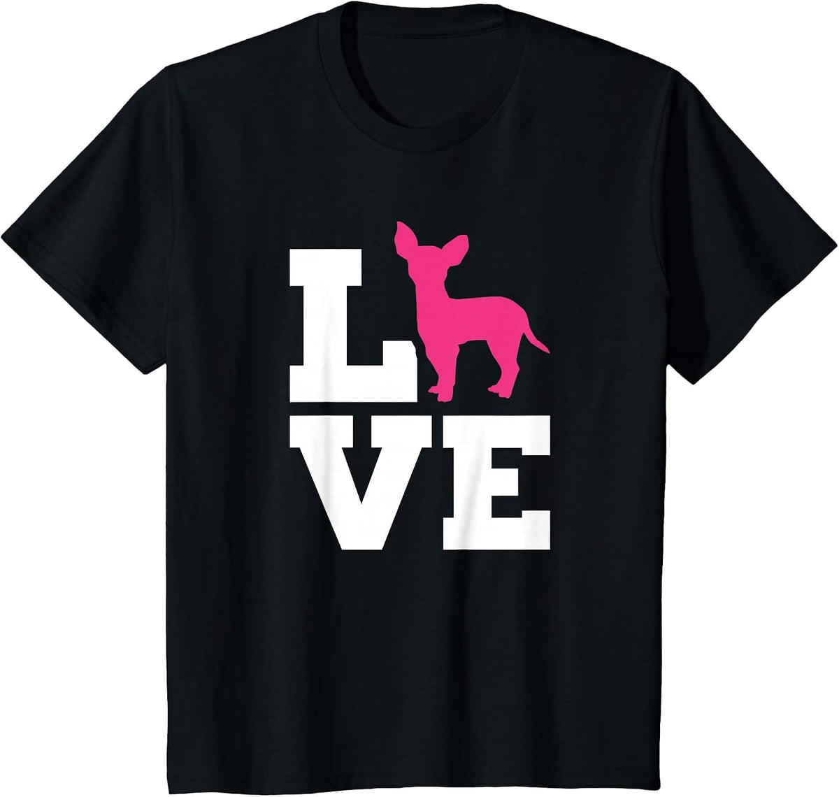 Chihuahua Love T-Shirt - Black
