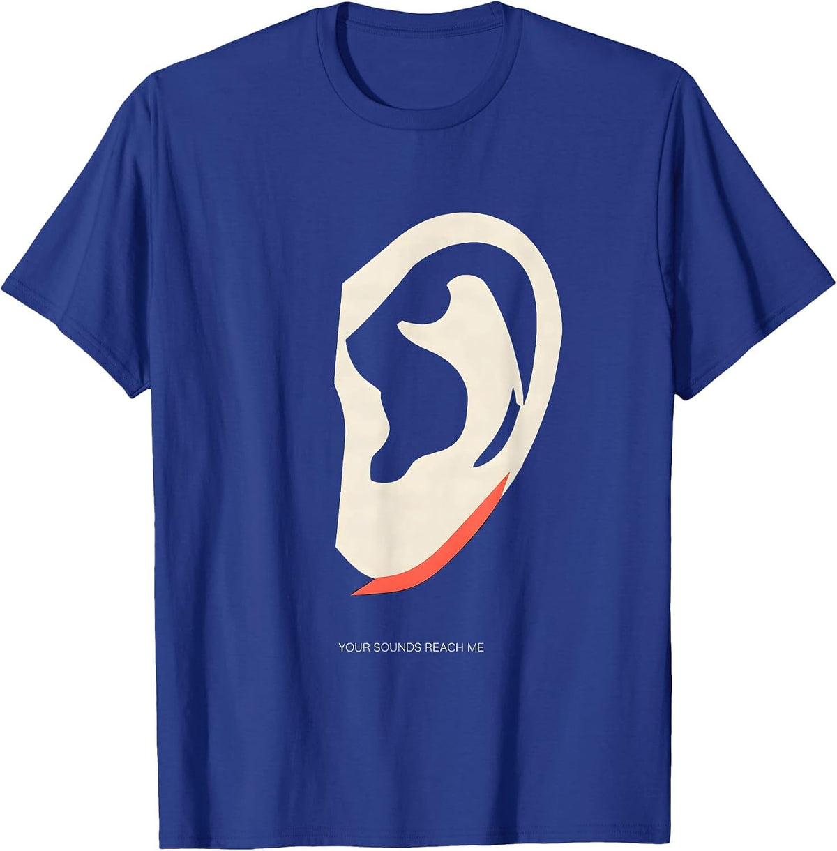 Men's Your Sounds Reach Me Minimalist Speech Language Pathologist T-Shirt - Royal Blue