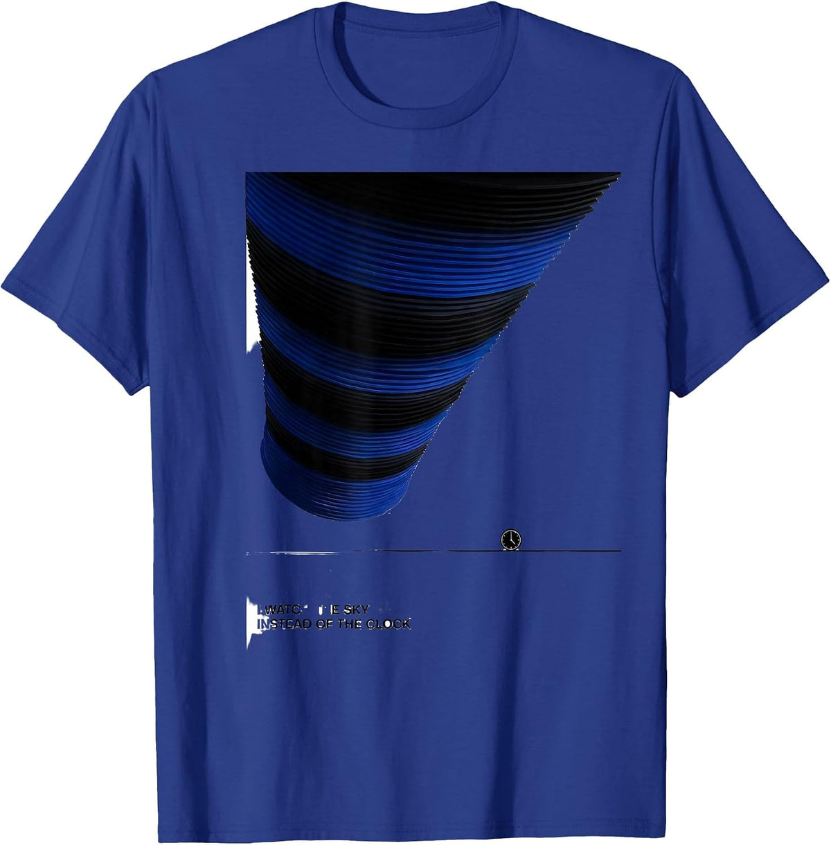 Men's I Watch The Sky Instead Of The Clock Funny Meteorology Gift T-Shirt - Royal Blue