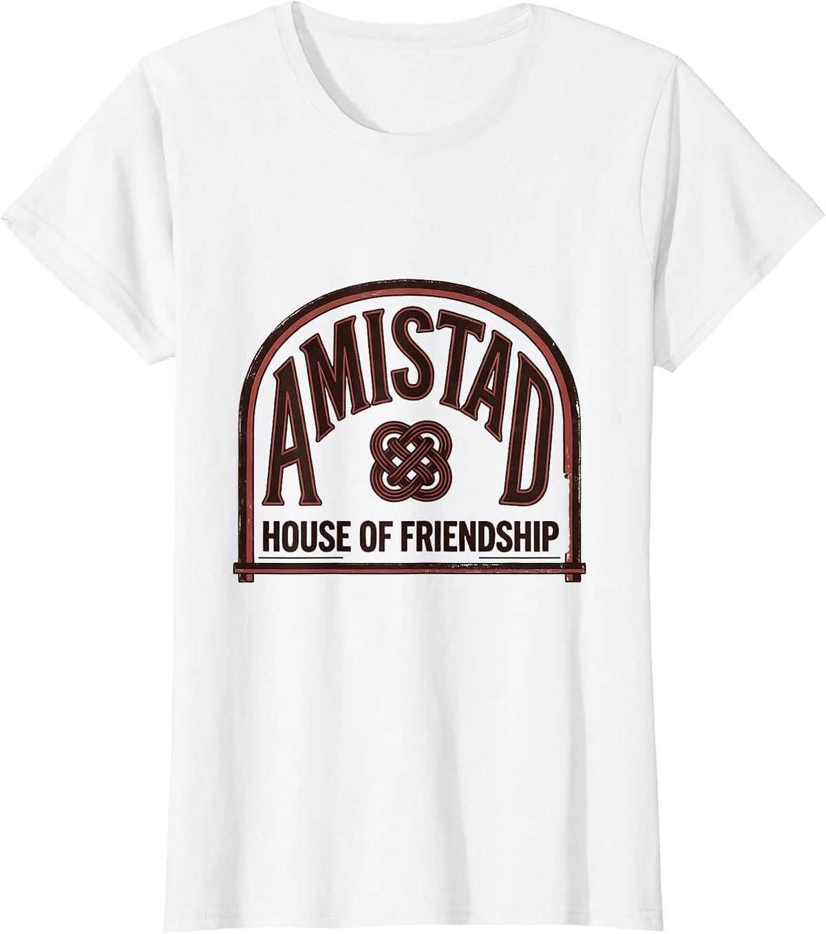 Amistad House of Friendship Vintage Teachers Students School T-Shirt - White
