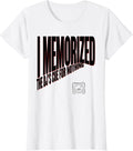Women's I Memorized The DJ's Cue For Nothing New Wave Typography 80s T-Shirt - White