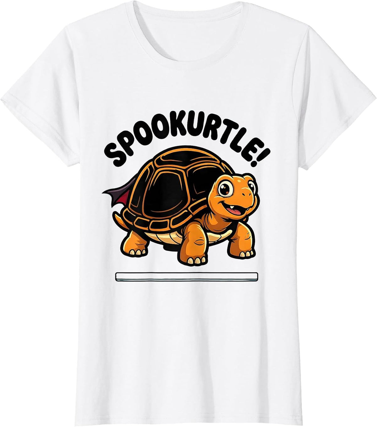 Spookurtle! Cartoon Turtle Halloween Costume Humor T-Shirt - White