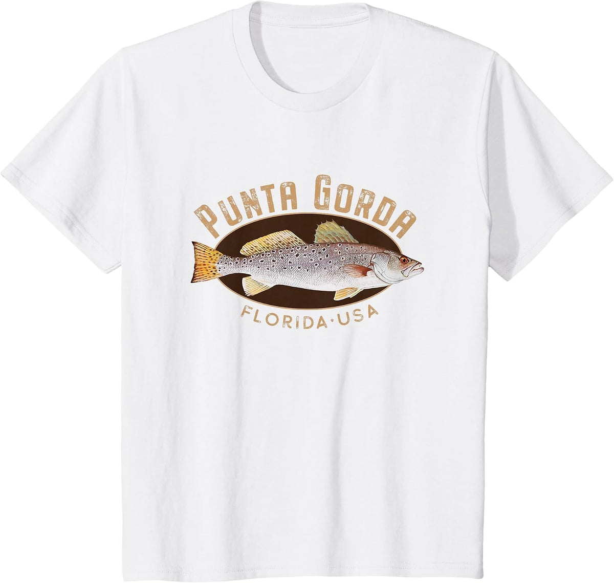 Punta Gorda Florida Fishing Souvenir T-Shirt - White